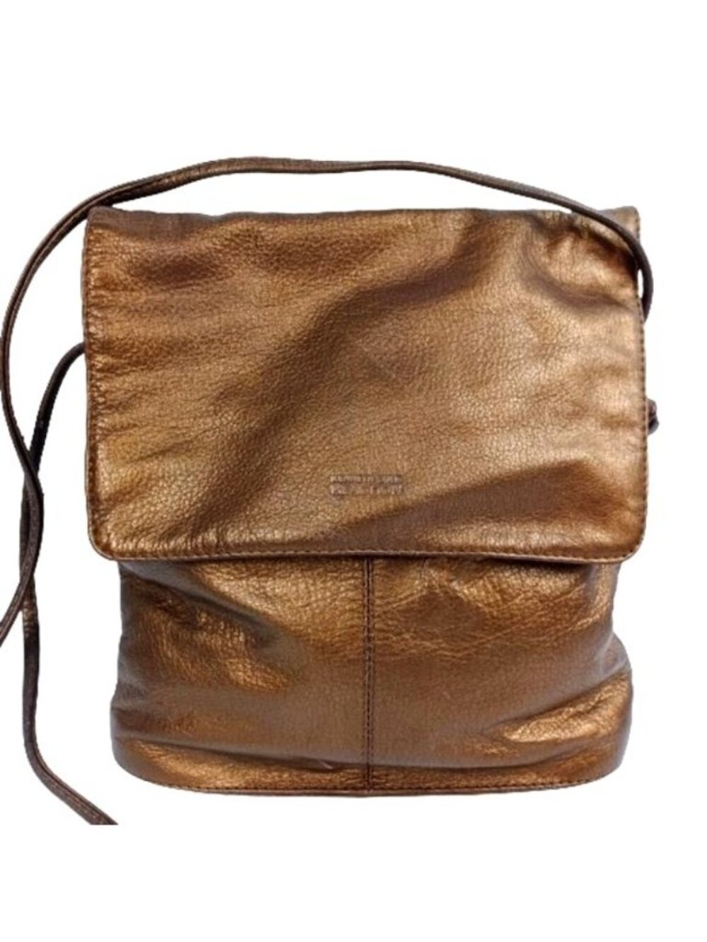 Bucket Crossbody Purse Bronze Metallic Shoulder Handbag Kenneth Cole Womens Boho